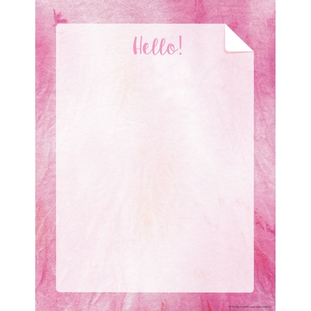 Barker Creek Pink Tie-Dye and Ombr Computer Paper, 50 sheets/Package 707